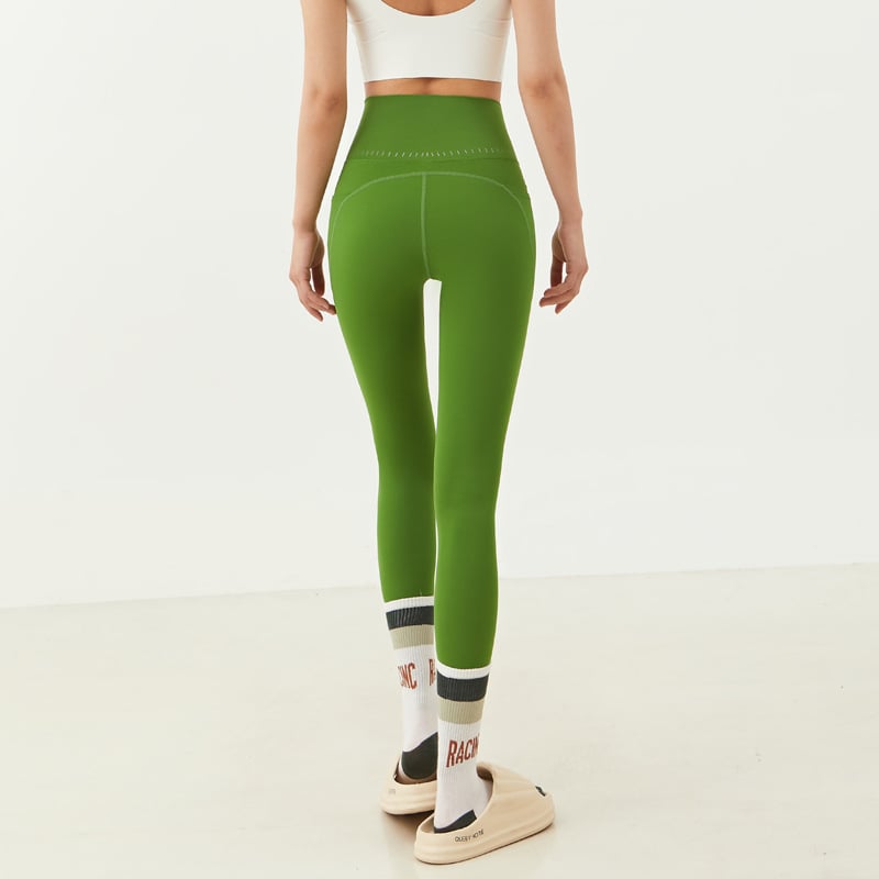 High-Waist Yoga Leggings with Pockets – Quick-Dry & Stretchy