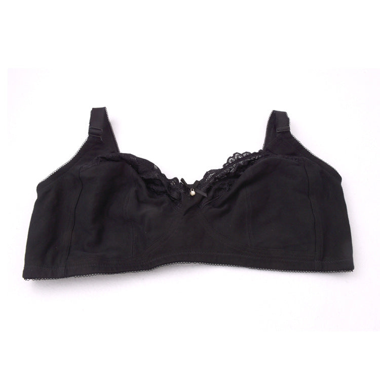 Ultra-Thin Lace Bra – Plus Size Black Sexy Lingerie (38-50 F/G/H))