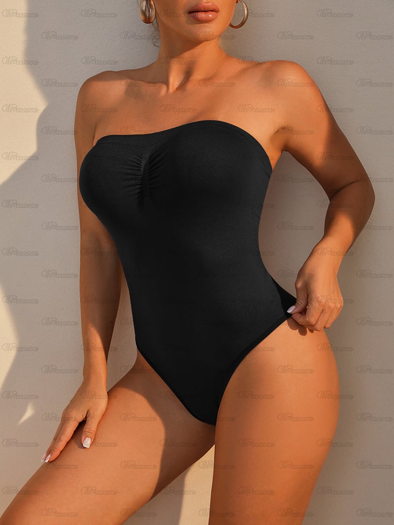 Plus Size Seamless Strapless Shaping Dress – Waist Slimming Lingerie 